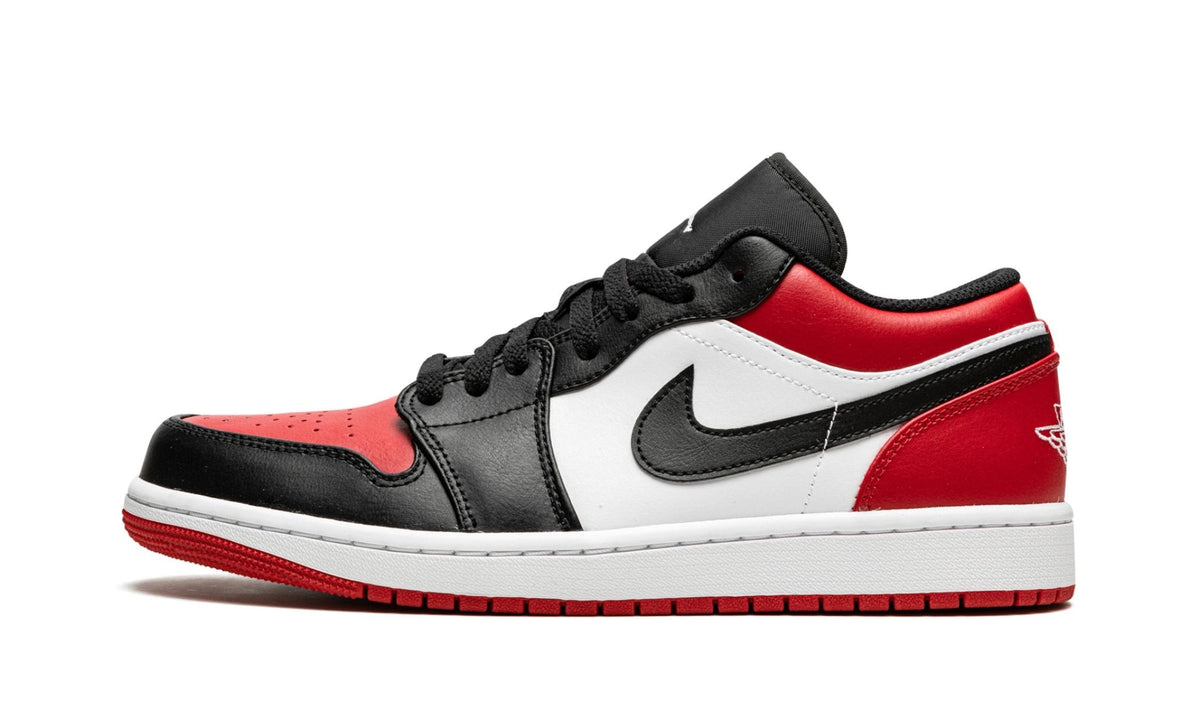 Air Jordan 1 Low Bred Toe Sneakers