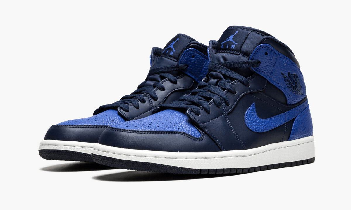Air Jordan 1 Mid Obsidian Royal Sneakers