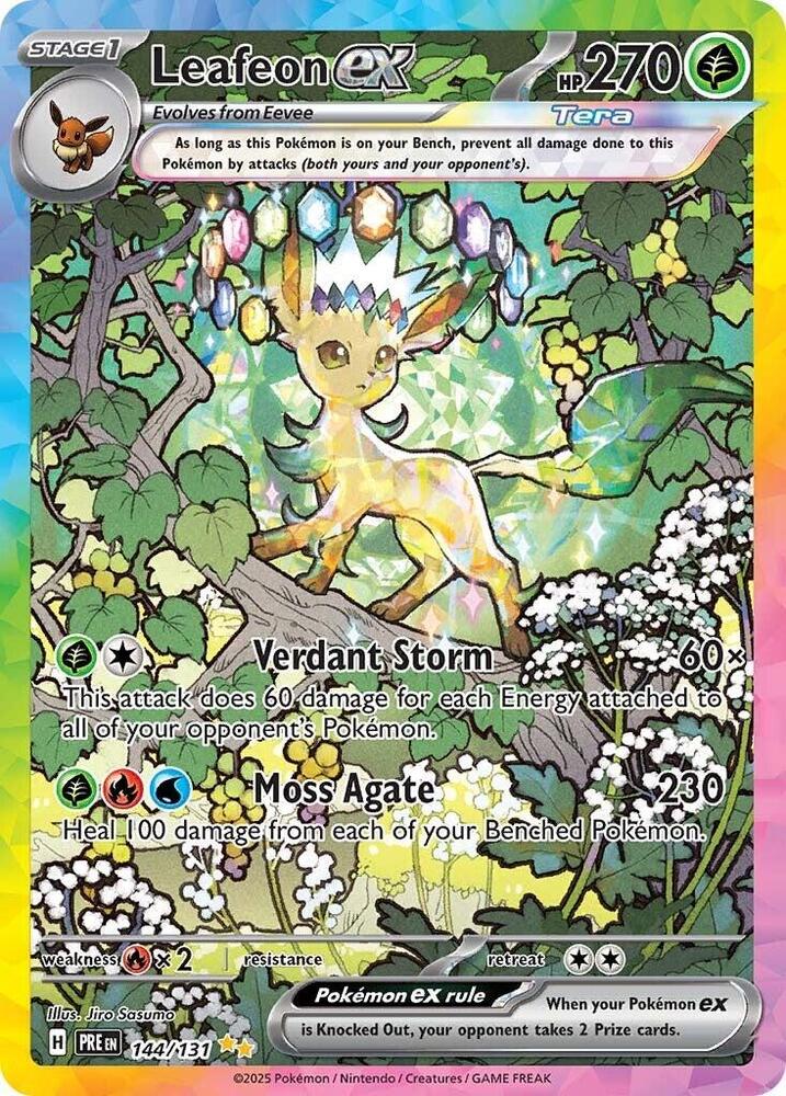 Leafeon ex144/131 Pokemon Card